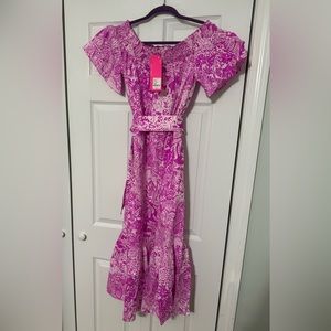 NWT Lilly Pulitzer Linen Midi Dress